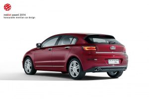 Qoros 3 Hatch zadný