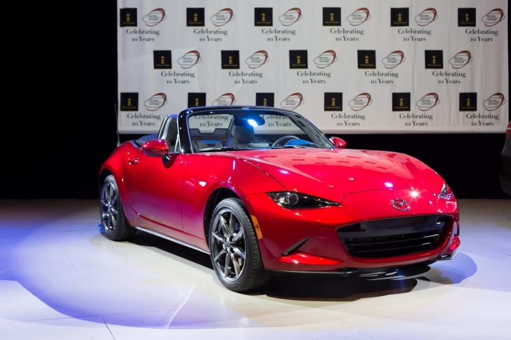 The 2016 Mazda MX-5 at the World Car of the Year Awards at the Javits Center in Manhattan, NY March 24, 2016. (Photo: Kevin Hagen)